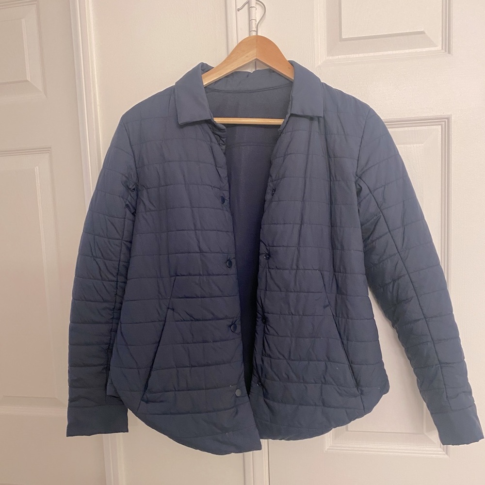 Lululemon Quilted Navy Colar Jacket
